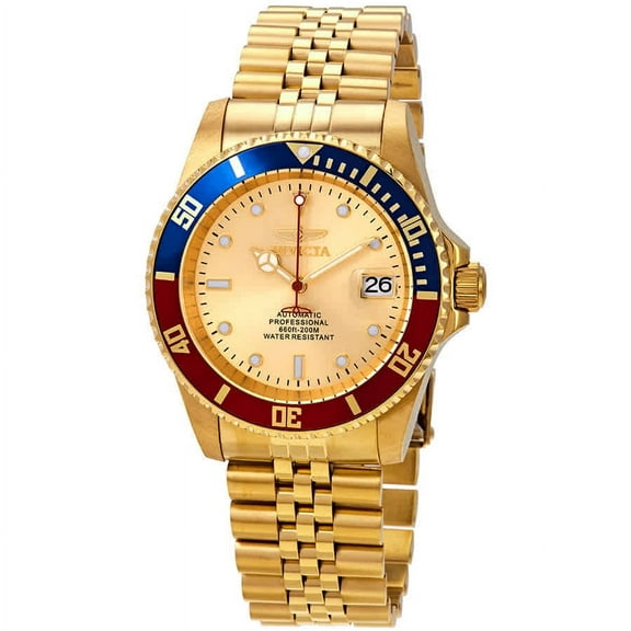 Invicta Pro Diver Pepsi Bezel Automatic Gold Dial Men's Watch 29183