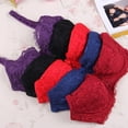 thumbnail image 5 of Womens Bras,Back Double-Breasted Full Lace Thin Bra(70B-90B), 5 of 6