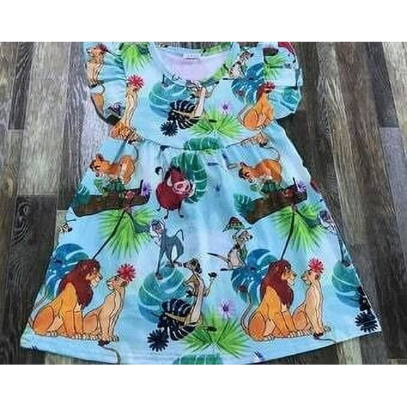 Lion King Dress - 4t