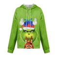 thumbnail image 4 of Christmas Sweatshirt for Women 2025 Christmas Graphic Oversized Holiday Hoodies Blue Large, 4 of 5
