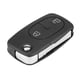 thumbnail image 1 of Abatible, Llave Con Chip De Coche Negra De Plástico De 2 Botones Resistente Al Desgaste 1J0959753A Para Automóvil, 1 of 7