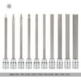 thumbnail image 2 of EMENTOL 10PCS 3/8"" Drive Long Hex Bit Socket Set CR-V S2 Steel SAE Length 5.9-Inch Extra Long Allen Hex Bit Socket Set 1/16 Inch - 1/2 Inch, 2 of 5
