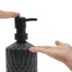 thumbnail image 3 of Dispensador de Jabón de Grano de Bambú de Fondo Redondo Único 13.53oz Negro, 3 of 6