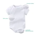 thumbnail image 4 of Baby Rompers Short Sleeve Baby Gap Underwear Cotton Breathable Hyperelastic Children's climbing clothes Jumpsuit Bodysuit, 4 of 6