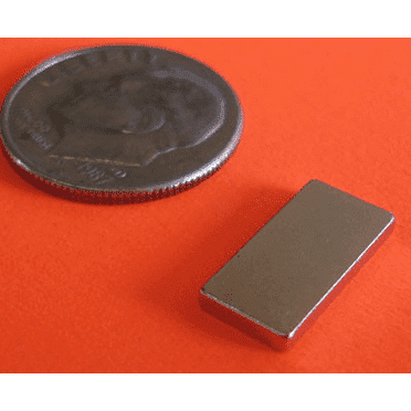 Rare Earth Magnets 1/2 in x 1/4 in x 1/16 in Neodymium Block