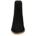 thumbnail image 6 of Journee Signature Womens Genuine Leather Tazlyn Round Toe Stacked Chelsea Booties, 6 of 8