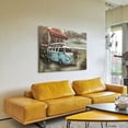 thumbnail image 6 of Empire Art Direct PMO-F1132SL-4832 48 x 32 in. Blue Bus Paddle Boarding Hand Painted Primo Mixed Media Iron Wall Sculpture 3D Metal Wall Art, 6 of 9