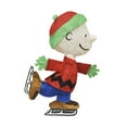 32INCH Skating Charlie Brown Peanuts 3D Lighted LED Holiday Charlie Brown Christmas Yard Decor