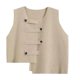thumbnail image 1 of Guardurnaity Chaleco De Suéter De Mujer Único Con Dobladillo Irregular De Moda Chaleco De Suéter Chaleco Chaleco Chaleco De Suéter Mujer Prendas para la parte del cuerpo Beige Talla única, 1 of 6