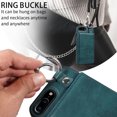 thumbnail image 6 of Nalacover for iPhone 8 Plus/7 Plus Wallet Case with Card Slots & Metal Finger Ring, Durable PU Leather Back Double Magnetic Botton Flip Kickstand Purse Shockproof Phone Case,Green, 6 of 10