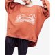 thumbnail image 1 of Free People - Sudadera rasgada para mujer, naranja, extra pequeña, 1 of 1