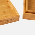 thumbnail image 4 of Plateau de Service en Bambou 3 Pcs avec Poignées, Ensemble de Plateaux de Service Emboîtables, 4 of 6