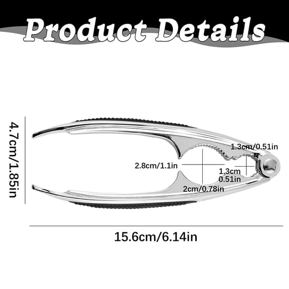 A Fine Walnut Cracker Stainless Crack Almond Walnut Filbert Nut Kitchen Sheller Clip Tool Clamp Plier Hazelnut