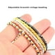 thumbnail image 5 of Brazalete de cadenas geométricas Minnieouse de turquesa para mujer decoraciones de joyería Oro rosa, 5 of 6