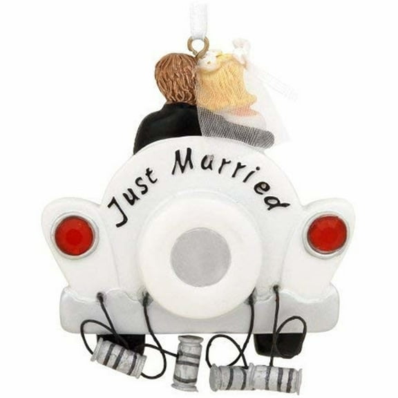 Kurt Adler Just Married Wedding Car Ornament