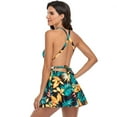 thumbnail image 2 of HAWEE Robe de Bain une Pièce Élégante à Croisement pour Femme, Maillot de Bain à Jupe Fleurie, Taille P-2TG, 2 of 4