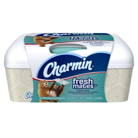 Charmin Freshmates Flushable Wipes, 40 Count