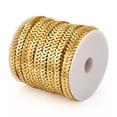 thumbnail image 2 of GKNET 82 Feet/roll Golden Iron Chains 5x8.5x2mm Leaf Links for Bracelet Necklace, 2 of 7