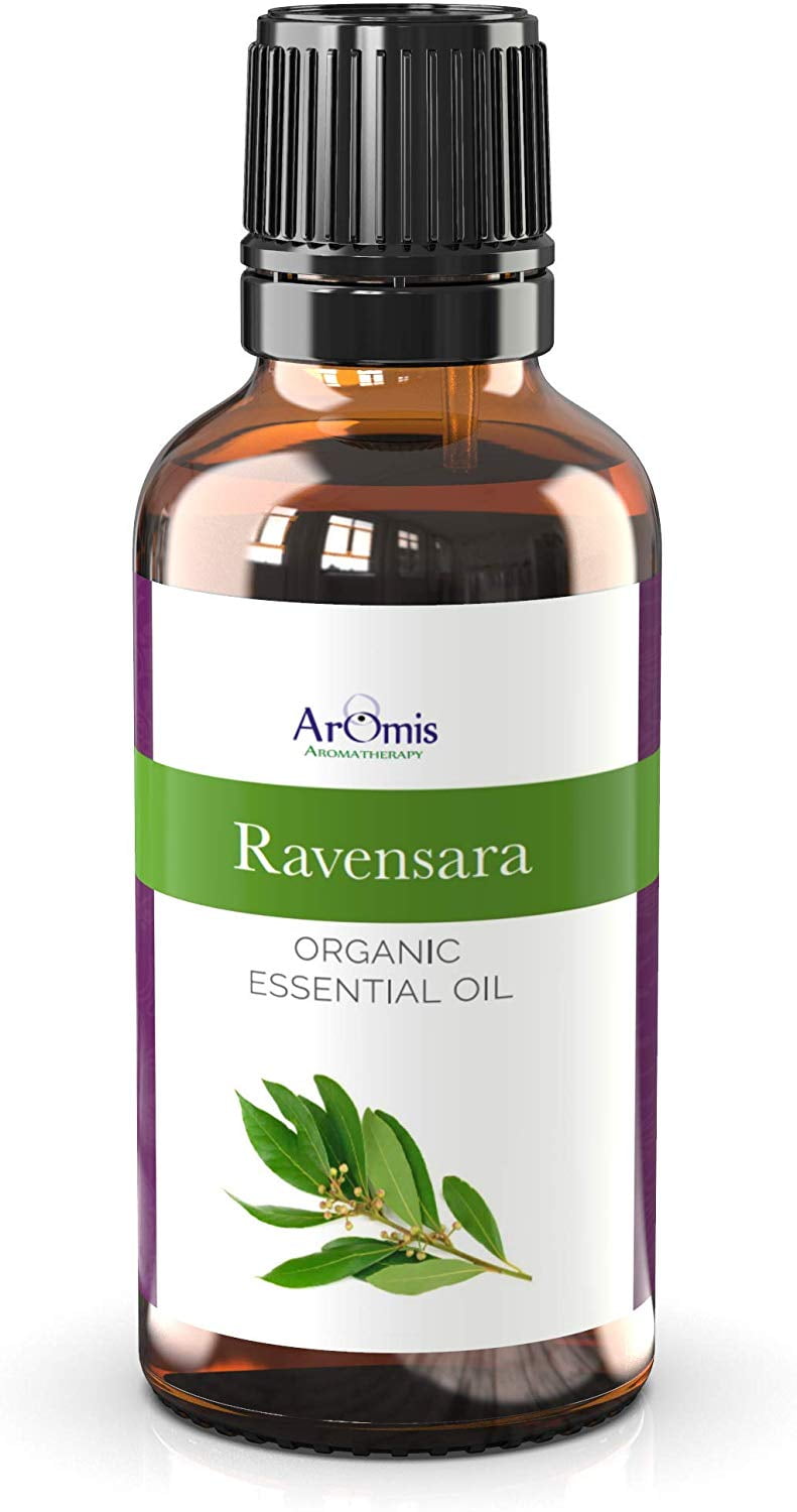ArOmis Organic Ravensara Essential Oil - USDA Certified - 100% Pure Therapeutic Grade - 30ml (1 fl oz), Undiluted, Premium, Oils Perfect for Aromatherapy Diffuser