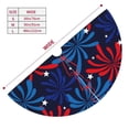 thumbnail image 3 of Lsque Red White Blue Fireworks Print Christmas Tree Skirt, Tree Skirt with Ties or Velcro, Perfect for Holiday Decorations, Halloween, and New Year-36", 3 of 7