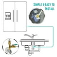 thumbnail image 7 of Metpure Ice Maker Fridge Installation Kit – 25' Feet Tubing for Appliance Water Line with Stop Tee Connection and Valve for Quick Installation, 1/4" OD Fittings for Potable Drinking Water, 7 of 7