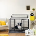 thumbnail image 7 of Pefilos 42" Heavy-Duty Dog Crate, Metal Dog Kennel and Cage with Removable Tray for Medium to Large Dogs, Black, 7 of 7