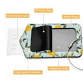 thumbnail image 4 of Square PU Leather 2 Pack Travel Tag - Bag Tag - Suitcase Tag with Privacy Cover and Stainless Steel Ring - Suitable for Travel, Backpack, and Handbag Oranges in Bloom, 4 of 7