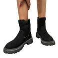 thumbnail image 2 of Honeeladyy Women's Warm Zipper Snow Boots Large Winter Plush Platform Boots Party Shoes, 2 of 6