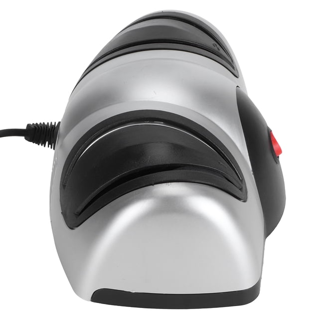 Afilador De Cuchillos Eléctrico, Herramienta De Afilado De 2 Etapas, Accesorio De Cocina, Color Plateado Y Negro
