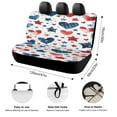 thumbnail image 2 of 4th of July Car Rear Seat Cover Accessories Universal Fit Car Seat Covers Durable, 2 of 6