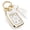 Braided Rope/Gold Edge, variant on For Cadillac Key Fob Cover with Metal Braided Rope Keychain for Cadillac Accessories, Upgraded Soft Key Case for 2015-2019 Cadillac Escalade CTS SRX XT5 ATS STS CT6(Gold Edge)