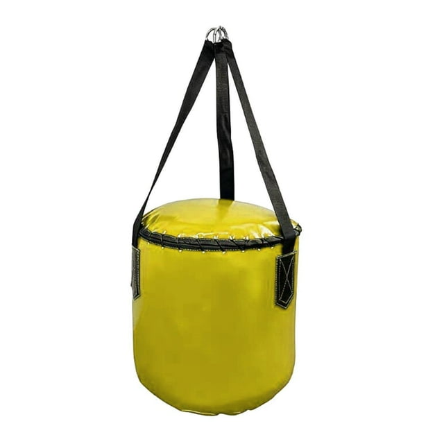 Saco de boxeo colgante, de entrenamiento deportivo, saco de boxeo versátil de PU para artes marciales, fitness, muay thai, taekwondo, adultos y Amarillo