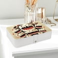 thumbnail image 6 of Tiny Teeth Elegant Jewelry Box Organizer with Removable Compartment for Earrings - Portable PU Leather Case, 6 of 6