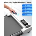 thumbnail image 3 of Walking Pad,Patbrela Under Desk Treadmills for Home,3 in 1 Portable Walking Pad,Treadmill 2.5 HP Quiet Walking Jogging Machine for Office Home Use,265 Lbs, 3 of 7