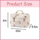 thumbnail image 2 of Bolsa de maquillaje uekeboag grande de viaje acolchada con estampado floral de algodón, 2 of 6