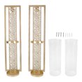 thumbnail image 2 of Candelabro De Pared Vintage, 2 Uds., Vidrio Artístico De Metal Ahuecado, 2 of 7