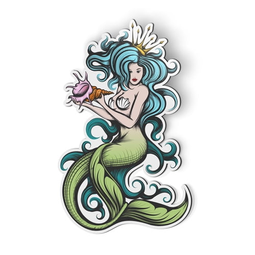 Mermaid - 5.5" Magnet for Car Locker Refrigerator
