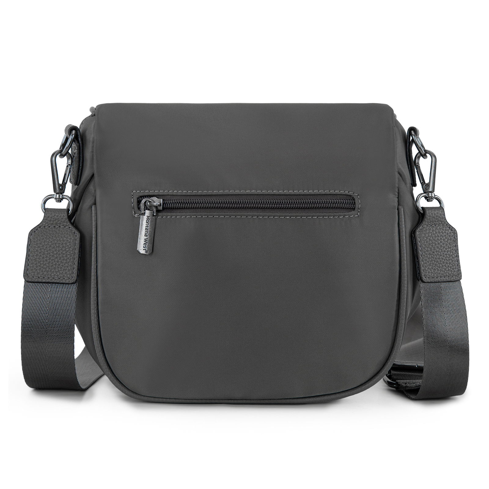 Montana West Large Crossbody Bags for Women Bum Bag Sling Purse with Adjustable Strap, Grey
