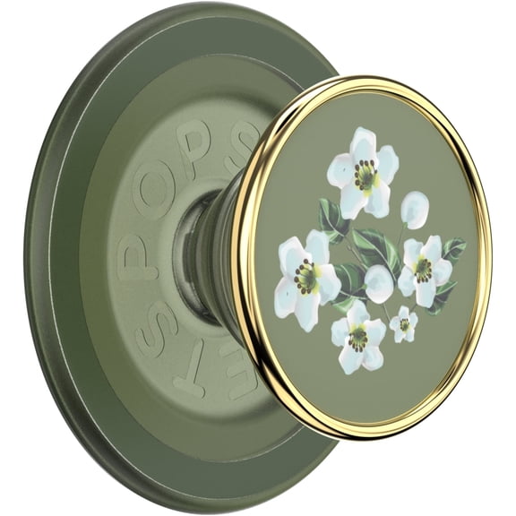 PopSockets MagSafe Phone Grip with Kickstand and Swappable Top - Enamel Floral Relief