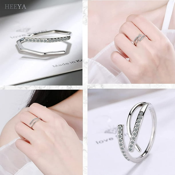 Adjustable Ring for Women - 925 Sterling Silver Thumb Ring