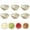 Beige, variant on Djiypn Ultra-Strong 6 Pack Plastic Dip Bowls Set, Mini Bowl Soy Sauce Plate, Condiment Server, Can be Used for Ketchup, Vinegar,BBQ and Party Dinner, Pink