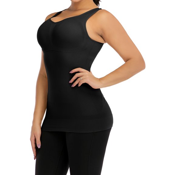 SHCKE Women Shapewear Tummy Control Molded Cup Cami Underwear Vest