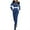 Navy blue, variant on Langwyqu Womens Winter Onesies Ski Jumpsuits Hooded Faux Fur Collar Patchwork Outdoor Waterproof Snowsuit One Piece Jumpsuit