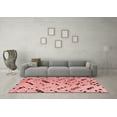 thumbnail image 3 of Ahgly Company Indoor Rectangle Solid Red Modern Area Rugs, 3' x 5', 3 of 4