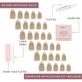 thumbnail image 4 of Glamnetic Press-On Nails – Honey Bun | Velvet Nude Almond Nails, " Salon Quality", 30 Count, 4 of 6