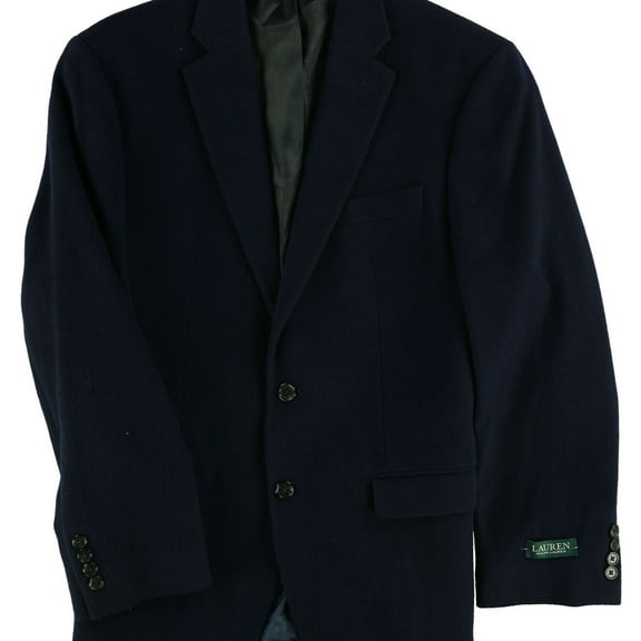 Ralph Lauren Mens Classic Sport Coat, Blue, 40 Regular