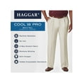 thumbnail image 5 of Haggar Men's Big & Tall Cool 18® Pro Solid Pleat Pant Classic Fit HC90248, 5 of 8