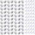 thumbnail image 1 of HSHDLDF 200Pcs Earring Backs, 925 Butterfly Earring Backs Hypoallergenic Safety Earring Backs Rubber Earring Stoppers Soft Secure Backs for Earring Studs Hoops Earring Making Findings, 1 of 7