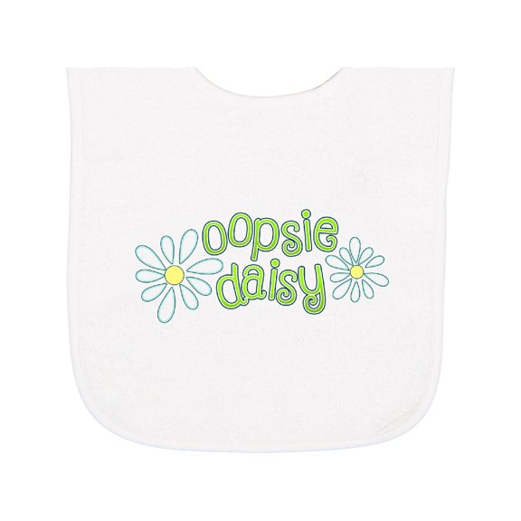 Inktastic Oopsie Daisy Baby Terry Cloth Bib
