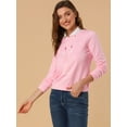 thumbnail image 2 of INSPIRE CHIC Sudadera con estampado de gato de cuello redondo para mujer Rosa XS, 2 of 6